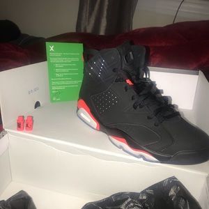 Jordan black inferred 6s *deadstock* just relaced
